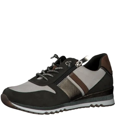 Abbildung von MARCO TOZZI Damen Sneaker flach mit Schnürsenkeln Freizeit, Beige (Cream Comb), 40 EU