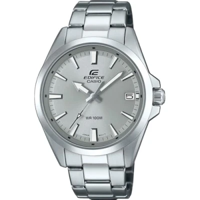 Abbildung von CASIO EDIFICE Quarzuhr, Armbanduhr, Herrenuhr, Edelstahlarmband, Datum, Neo Display, analog