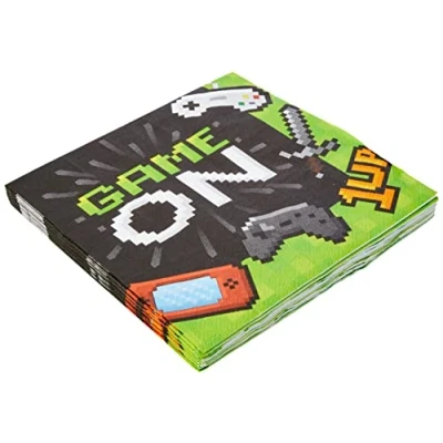 Abbildung von Creative Converting Video Game Party Napkins, 6.5&quot;, Multicolor