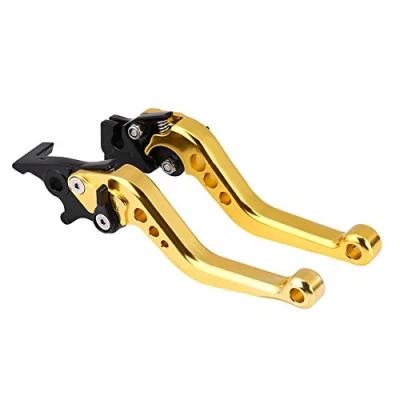 Abbildung von Elerose 1 Paar 22mm Kupplungsbremshebel,CNC Aluminium Universal Kupplungstrommel Bremshebel(Gelb)