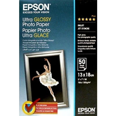 Abbildung von Epson Ultra Glossy Photopapier Inkjet 300g/m2 130x180 mm 50 Blatt Pack