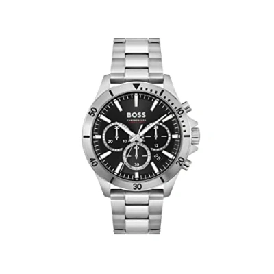 Abbildung von BOSS Troper Chronograph silvercolored/blue, Herren, Größe: One Size, Silver colored/blue