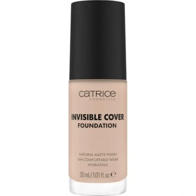 Abbildung von Catrice Invisible Cover Foundation, Nr. 007C, Nude, feuchtigkeitsspendend, langanhaltend, natürlich, für trockene Haut, vegan, ölfrei, ohne Parabene, Mikroplastikpartikel, 1er Pack (30ml)