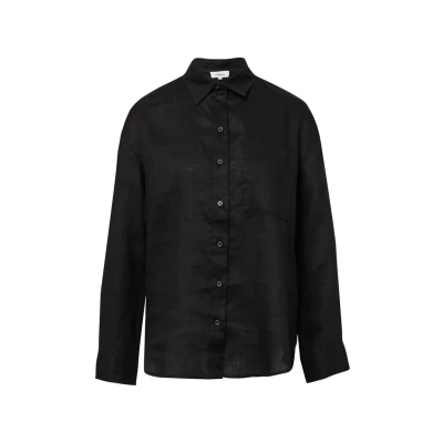 Abbildung von s.Oliver Oversize Bluse aus reinem Leinen schwarz 42
