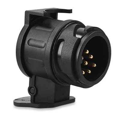 Abbildung von Navaris Trailer Adapter 13 zu 7 Pin 12 V für Auto Anhängerkupplung Steckdose polig auf Anhänger Stecker Pol