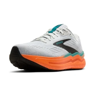 Abbildung von Brooks Ghost MAX 2 Laufschuh Straße, Herren, Größe: 44.5, Grey orange teal Schuhe