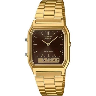 Abbildung von Casio Unisex Uhr goldcoloured/brown, Größe: One Size, Gold coloured/brown