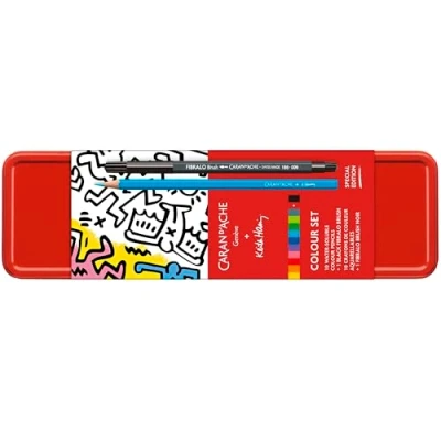 Abbildung von Caran d&#039;Ache Farben set KEITH HARING Sonderedition