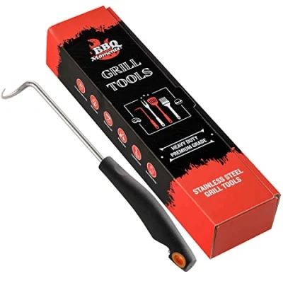 Abbildung von BBQ Moments Fleischwender Edelstahl, Fleischgabel Pigtail Flipper Fleisch, Fisch, Gemüse Tool