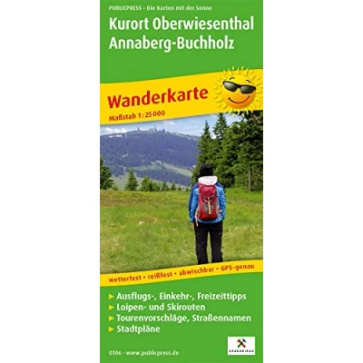 Abbildung von Kurort Oberwiesenthal Annaberg Buchholz: Wanderkarte mit Ausflugszielen, Einkehr &amp; Freizeittipps, wetterfest, reissfest, abwischbar, GPS genau. 1:25000 (Wanderkarte: WK)