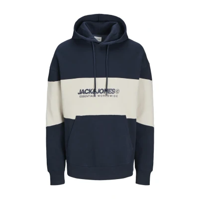 Abbildung von Jack &amp; Jones Legacy Kapuzenpullover, Herren, Größe: Large, Blau