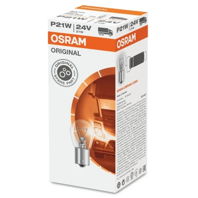 Abbildung von OSRAM ORIGINAL LINE 7511 Glühlampe, Blinkleuchte 24 21 P21W IVECO: EuroCargo I III, SCANIA: 3 series