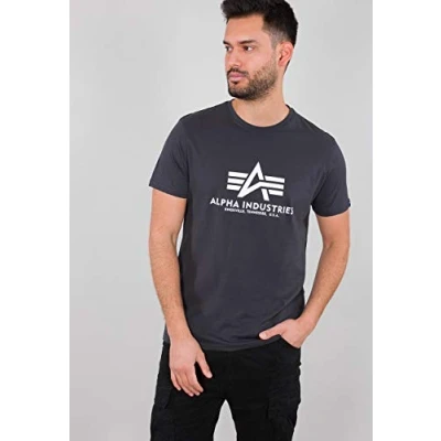 Abbildung von Alpha Industries T CAMO Tshirt print, Herren, Größe: XXL, Iron grey