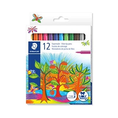 Abbildung von STAEDTLER 325 C12 Fasermaler Noris Club (Kartonetui) 12 Stück