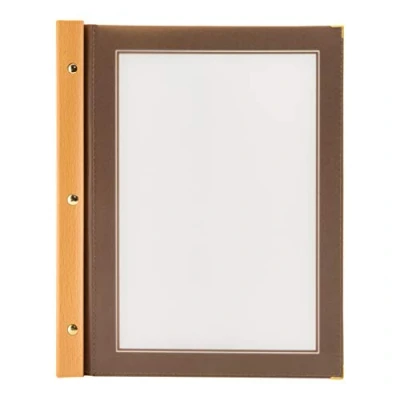Abbildung von Securit Speisekarten Mappe Wood, DIN A4, braun, Holz, 1 Einheit