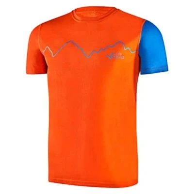 Abbildung von Black Crevice Herren Merino T Shirt,orange/Blue, M