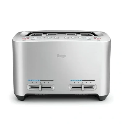 Abbildung von Sage The Smart Toast 4 Scheiben Toaster Gebürstetes Aluminium