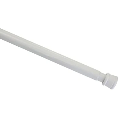 Abbildung von GARDINIA Spannstange, Metall Stange, Ausziehbar, Gardinenstange ohne Bohren und Schrauben, Ø 23/26 mm, Länge 80 130 cm, Weiß