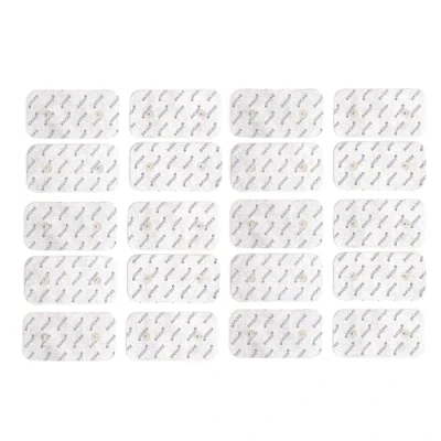 Abbildung von 20 axion Elektroden Pads 10x5 cm kompatibel mit Compex EMS Geräten Wiederverwendbar Klebe für TENS &amp; Geräte Gute Haft Leitfähigkeit Zertifiziertes Medizinprodukt