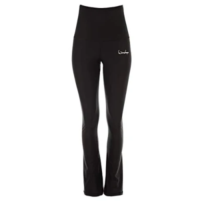 Abbildung von Winshape Damen Functional Boot Cut Leggings High Waist BCHWL102, schwarz, Slim Style, S Long