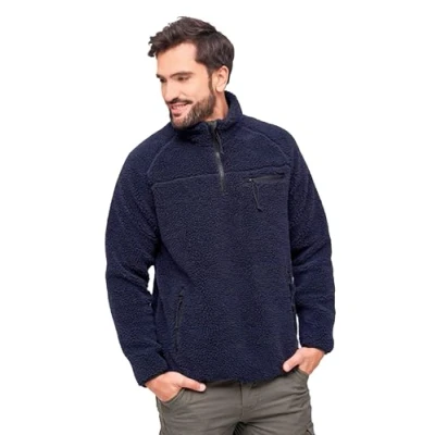 Abbildung von Brandit Fleecepullover, Herren, Größe: Medium, Navy