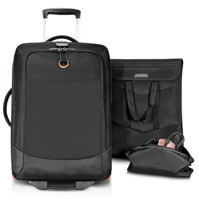 Abbildung von Everki EKB420 Laptop Trolley mit anpassbarem Fach für Notebooks von 15&quot; bis 18,4&quot; (38,1 46,8 cm), Schwarz