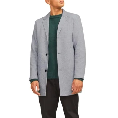 Abbildung von Jack &amp; Jones Jjchuck COAT Klassischer Mantel, Herren, Größe: Large, Khaki