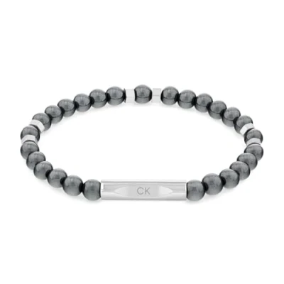 Abbildung von Calvin Klein Armband silvercoloured/black, Herren, Größe: One Size, Silver coloured/black