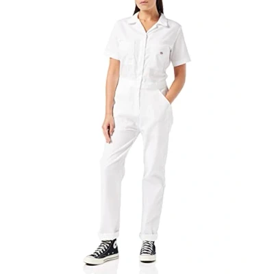 Abbildung von Dickies, Damen, Dickies Flex Kurzarm Overall, White, M