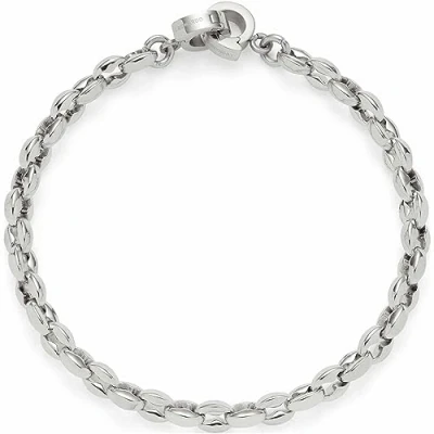 Abbildung von Leonardo Jewels Romea Clip&amp;Mix Damen Armband aus Edelstahl zum Anhängen von Charms, Länge 18,5 cm, auch Verlängern der Halskette, Schmuck Geschenk 023274