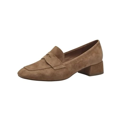 Abbildung von Tamaris Slipper, Damen, Größe: 37, Camel Veloursleder
