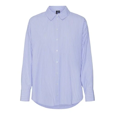 Abbildung von Vero Moda Damen Vmfanni Ls Shirt WVN Ga Noos, Hydrangea, Small