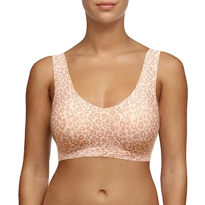 Abbildung von Chantelle SOFTSTRETCH, Bustier Mit Soft Cups, V Ausschnitt, Unnsichtbare Unterwäsche für Damen, Leo Neutral, XL XXL