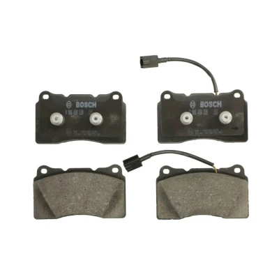 Abbildung von BOSCH 0 986 494 539 Bremsbelagsatz Low Metallic mit integriertem Verschleißwarnkontakt Anti Quietsch Blech, Montageanleitung