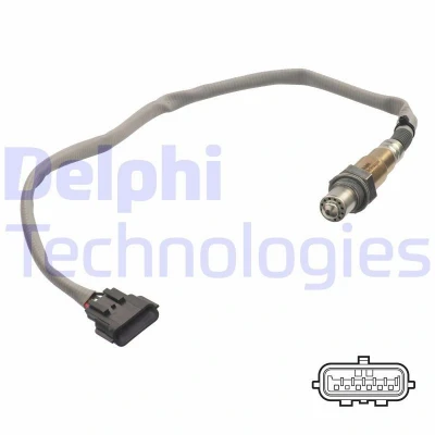 Abbildung von DELPHI ES21117 12B1 Lambdasonde Breitband Lambda Sonde, beheizt NISSAN: Qashqai 2, / Qashqai+2 I