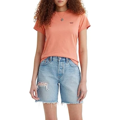 Abbildung von Levi&#039;s Perfect TEE Tshirt basic, Damen, Größe: XS, Terra cotta