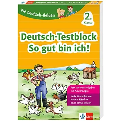 Abbildung von Klett Die Deutsch Helden: Testblock 2. Klasse: Mit Punktesystem wie in der Schule für Tests, Klassenarbeiten, Lernzielkontrollen und Schulaufgaben