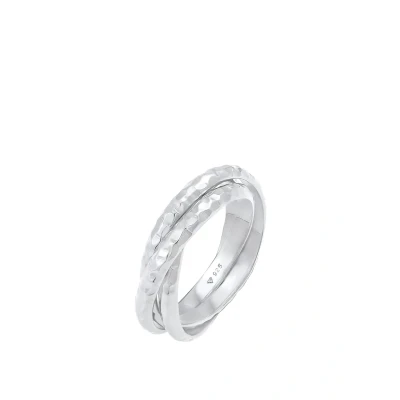 Abbildung von Elli Twisted Basic Ring, Damen, Größe: 54, Silber