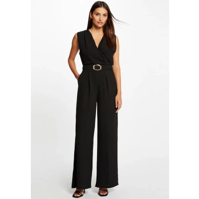 Abbildung von Morgan WIDE WITH Buckle Detail Jumpsuit, Damen, Größe: 32, Noir