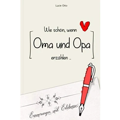 Abbildung von Wie schön, wenn Oma und Opa Erzählen Erinnerungsalbum Fragen zum Leben: Fragebuch für Erinnerungen Ausfüllen, Geschenk Großeltern