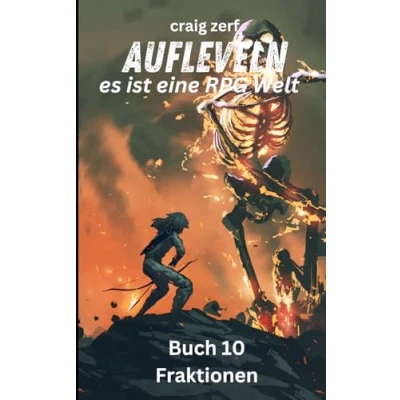 Abbildung von Aufleveln, es ist eine RPG Welt Buch 10 Fraktionen: Ein Erd Apokalypse Systemintegrations LitRPG Abenteuerroman