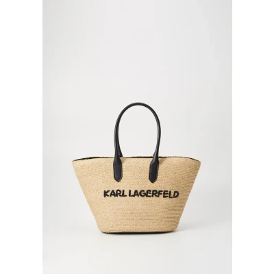 Abbildung von KARL Lagerfeld Essential Large Beach BAG Shopping Bag, Damen, Größe: One Size, Natural