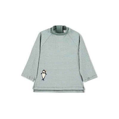 Abbildung von Sterntaler Unisex Kinder Jungen Schwimmshirt Langarm UV Schutz 50+ dunkelgrün,110/116 EU