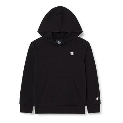 Abbildung von Champion Basic Hooded Unisex Kapuzenpullover für Kinder, Größe: 126/131, Schwarz