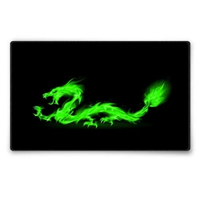 Abbildung von Silent Monsters Mauspad 360 x 250 mm Stoff Mousepad Feuer Drache Vernähter Rand rutschfest Gaming Büro Office Homeoffice 36 25 cm Mouse Pad Mat Mausunterlage für alle Maus Arten