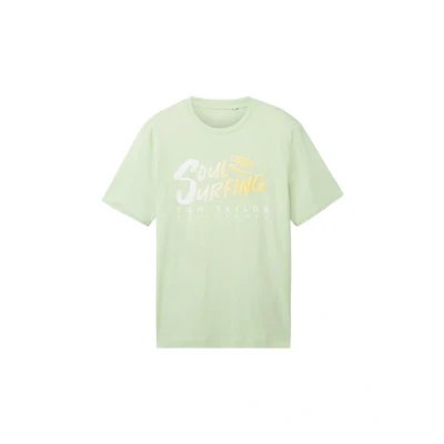 Abbildung von TOM Tailor MIT TEXT Tshirt print, Herren, Größe: XXL, Tender sea green
