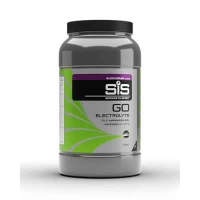 Abbildung von SIS Science in Sport GO Elektrolyt Energiegetränk Pulver, Isotonische Schnelle Zufuhr von Kohlenhydraten und Elektrolyten mit Schwarze Johannisbeerengeschmack, Vegan, Glutenfreie, 40 Portionen, 1.6kg
