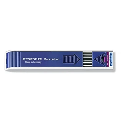 Abbildung von STAEDTLER Nachfüllmine für Fallminenstift Mars carbon, 2mm, Härtegrad 2B, Dose mit 12 Minen, 200 2B