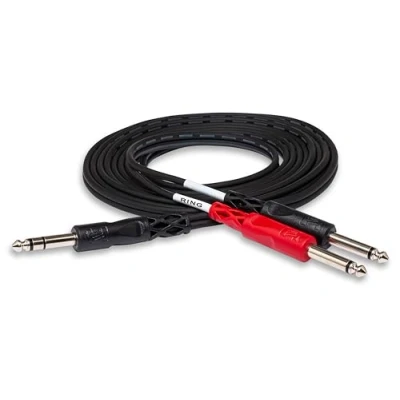 Abbildung von Hosa STP 202, Insert Cable, 1/4 in TRS to Dual TS, 2 m