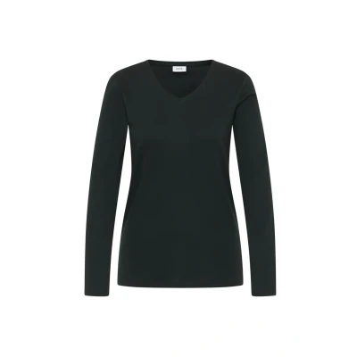 Abbildung von Cecil Vneck Langarmshirt, Damen, Größe: XS, Grün